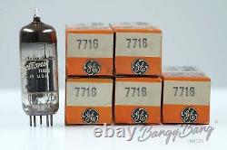 5 Tubes Vintage General Electric 7716 High-mu Triode/Sharp Cutoff Pentode Bangybang