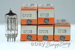 5 Tubes à Vide Audio Vintage General Electric 6FM8 Noval Duplex Diode Triode Val