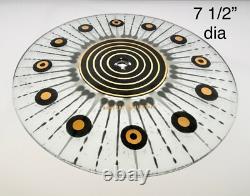 7 Horloge Vintage GE General Electric avec Cadran en Verre Frit HIGGINS en Style Mid-Century Modern