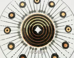 7 Horloge Vintage GE General Electric avec Cadran en Verre Frit HIGGINS en Style Mid-Century Modern