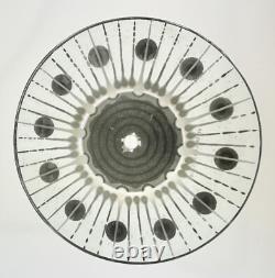 7 Horloge Vintage GE General Electric avec Cadran en Verre Frit HIGGINS en Style Mid-Century Modern