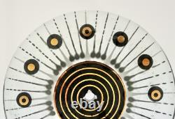 7 Horloge Vintage GE General Electric avec Cadran en Verre Frit HIGGINS en Style Mid-Century Modern