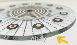 7 Horloge Vintage GE General Electric avec Cadran en Verre Frit HIGGINS en Style Mid-Century Modern