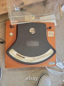 Ampèremètre d’essai General Electric vintage en boîtier de bois, équipement de test des années 1940, n° 5 Western