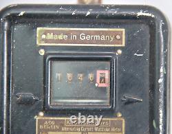 Ancien compteur d'énergie électrique General Electric à courant alternatif vintage fabriqué en Allemagne