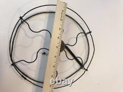 Ancien vieux ventilateur de bureau oscillant General Electric GE Whiz à 4 pales en laiton