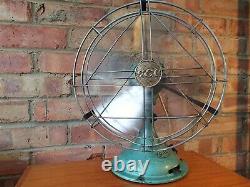 Antique / Art Vintage De General Electric Company Gec Déco Bureau Ventilateur Électrique