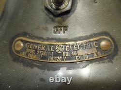 Antique General Electric Vortalex Fan Fm10v1 Art MID Century Deco Working Lire
