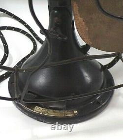 Antique Original Ge General Electric Bell Oscillateur Ventilateur Fonte Et Laiton