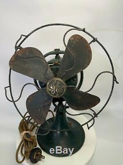 Antique Vintage 1931 General Electric 8 Non-oscillant Tilt Fan