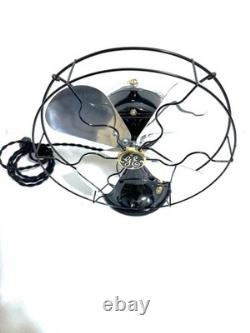 Antique Vintage Collectible électrique oscillant de 10 pouces GE des années 1930 avec lame en aluminium