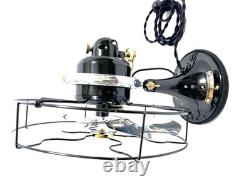 Antique Vintage Collectible électrique oscillant de 10 pouces GE des années 1930 avec lame en aluminium