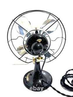 Antique Vintage Collectible électrique oscillant de 10 pouces GE des années 1930 avec lame en aluminium
