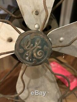 Antique Vintage General Electric Ge Brass Lame De Ventilateur Travaux Utilisés 1920