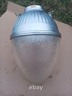 Assemblage de globe de lampadaire à bol profond Forme 207 de General Electric vintage