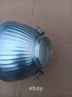 Assemblage de globe de lampadaire à bol profond Forme 207 de General Electric vintage