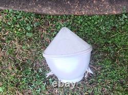 Assemblage de globe de lampadaire vintage General Electric Forme 79CR