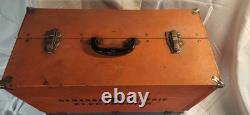 Boîte à outils de réparation électronique vintage GE General Electric des années 1940 avec 400 tubes TV