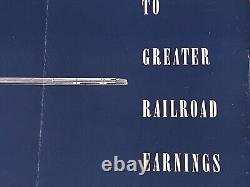 Brochure rare de locomotives américaines Alco GE General Electric Vintage 1946 6000