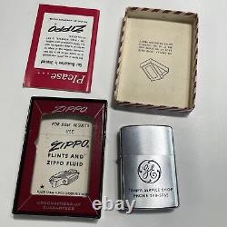 Brûleur à gaz Zippo vintage non utilisé de 1962 de General Electric Tampa Service Shop dans sa boîte