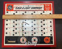 Campagne de vente et de chance pour gagner des œuvres Vintage GE General Electric FLASH-A-LIGHT