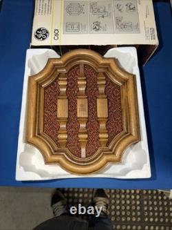 Carillon de porte General Electric vintage Heather 1976 effet grain de bois NOS