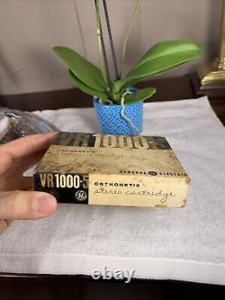 Cartouche stéréo Orthonétique Vintage General Electric VR1000-5 + Boîte + Papiers RARE