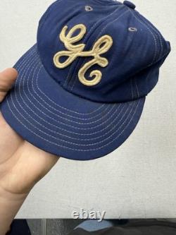 Casquette de baseball en laine vintage des années 1970 Équipe General Electric Bleue Wilson