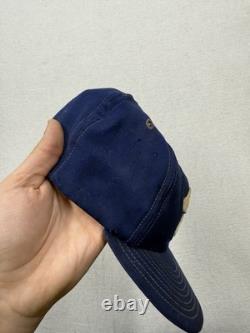 Casquette de baseball en laine vintage des années 1970 Équipe General Electric Bleue Wilson