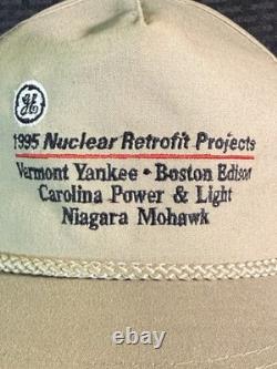 Casquette vintage à corde General Electric Nuclear Retrofit Projects 1995