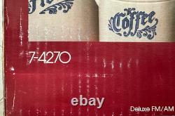 Centre de message vintage GE Spacemaker 7-4270 enregistreur de cassette radio AM/FM neuf dans sa boîte