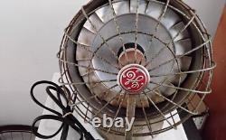 Chauffage de Table Vintage General Electric GE Disque Solaire Cuivre 11 pouces Fonctionne