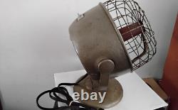 Chauffage de Table Vintage General Electric GE Disque Solaire Cuivre 11 pouces Fonctionne