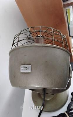 Chauffage de Table Vintage General Electric GE Disque Solaire Cuivre 11 pouces Fonctionne