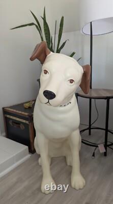 Chien en plastique RCA Vintage Authentique 36 Nipper General Electric 3' x 2'2 c 1970