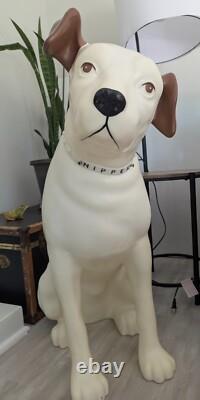Chien en plastique RCA Vintage Authentique 36 Nipper General Electric 3' x 2'2 c 1970