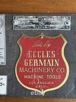 Collection vintage de 12 plaques de divers appareils électroménagers de General Electric