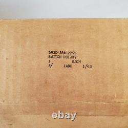 Commutateur rotatif vintage General Electric SB-1 16SB1CF11X2 neuf d’ancien stock (NOS)
