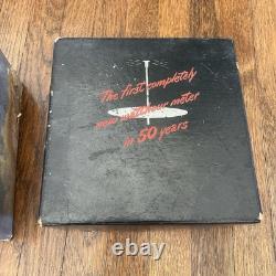 Compteur d'électricité Watthour General Electric Vtg NOS I-50-S 1948 années 1940 dans sa boîte