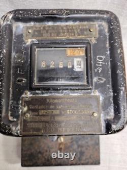 Compteur d'énergie électrique usagé ancien General Electric Co. USA