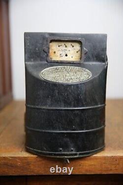 Compteur d'enregistrement Thomson Watt TYPE M General Electric Vintage antique moteur 1897