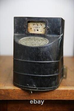 Compteur d'enregistrement Thomson Watt TYPE M General Electric Vintage antique moteur 1897