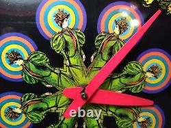 Dames victoriennes Peter Max Vintage Clock TESTÉ FONCTIONNEL General Electric des années 1970