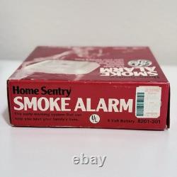 Détecteur de fumée Vintage General Electric GE Home Sentry 8201-301 RARE NEUF