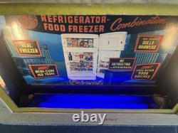 Écran publicitaire vintage General Electric pour réfrigérateurs GE