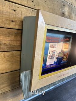 Écran publicitaire vintage General Electric pour réfrigérateurs GE