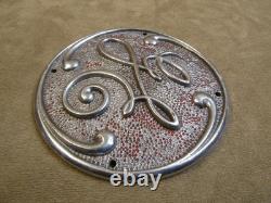 Émblem de plaque en laiton chromé Vintage Ge General Electric 5.5 Badge Logo