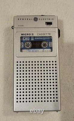 Enregistreur de cassettes Micro II GE 3-5330A Général Électrique Vintage