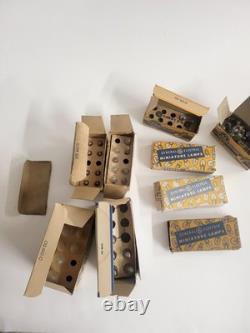 Ensemble de lampes radio miniatures générales électriques vintage mélangeées