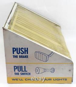 Étui d'affichage vintage pour ampoules automobiles General Electric avec ampoules